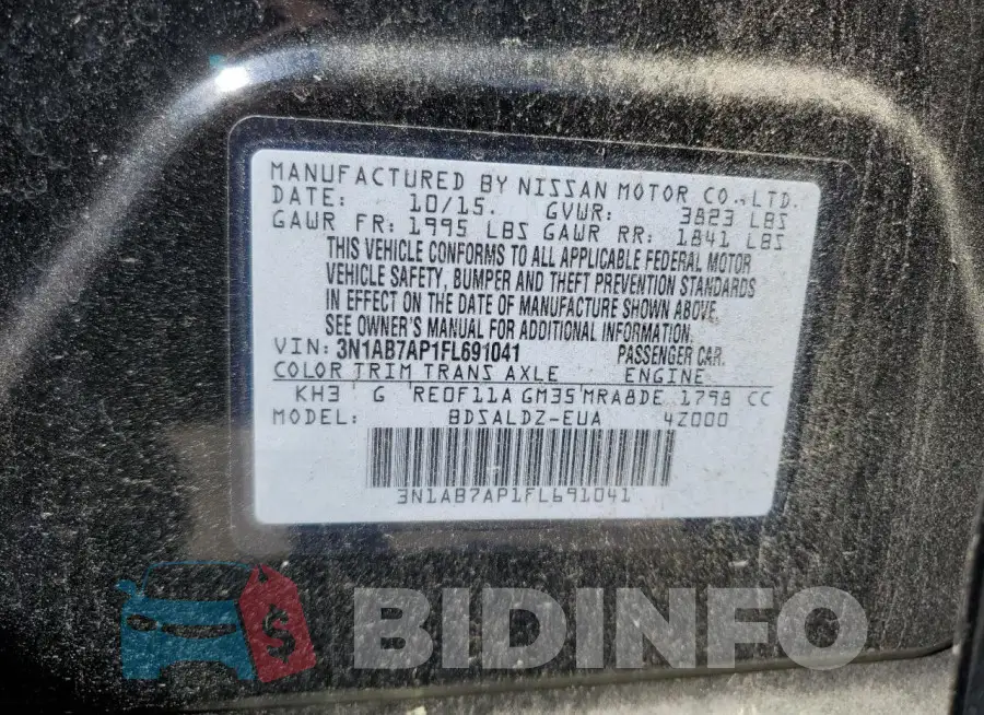 3N1AB7AP1FL691041 Photo# 12