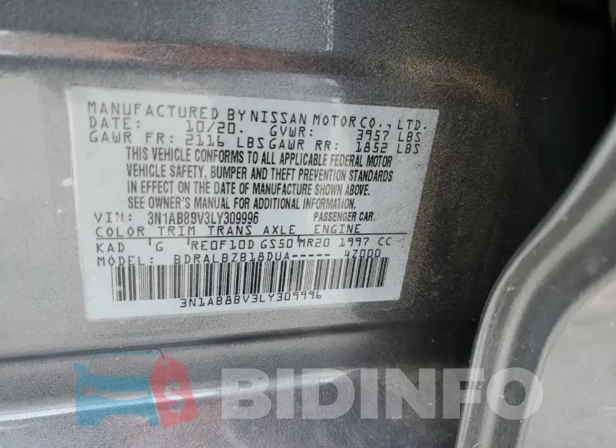 3N1AB8BV3LY309996 Photo# 12