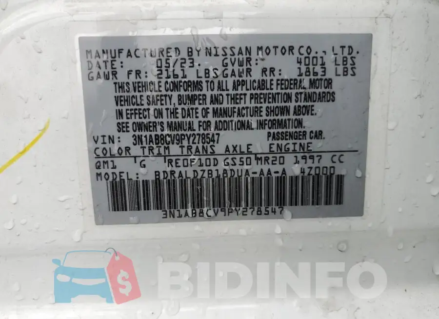 3N1AB8CV9PY278547 Photo# 12