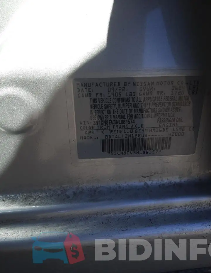 3N1CN8EV3NL861574 Photo# 13