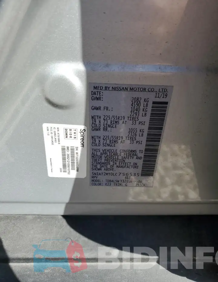 5N1AT2MT0LC756535 Photo# 14