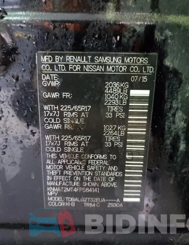 KNMAT2MT4FP584141 Photo# 13