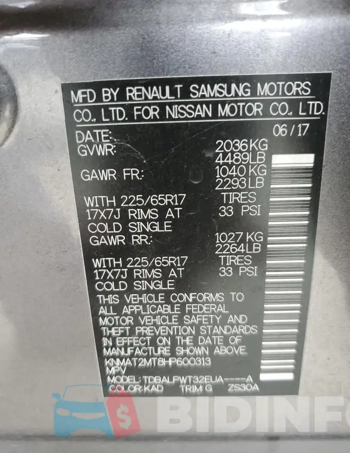 KNMAT2MT8HP600313 Photo# 12