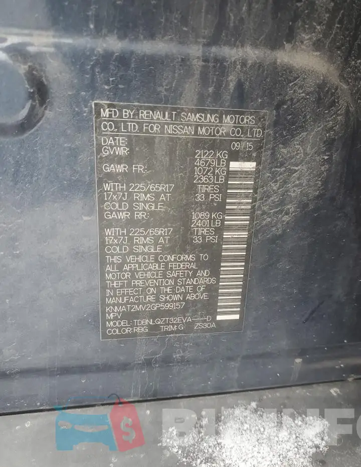 KNMAT2MV2GP599157 Photo# 14