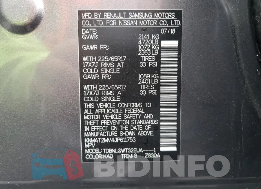 KNMAT2MV4JP611753 Photo# 13