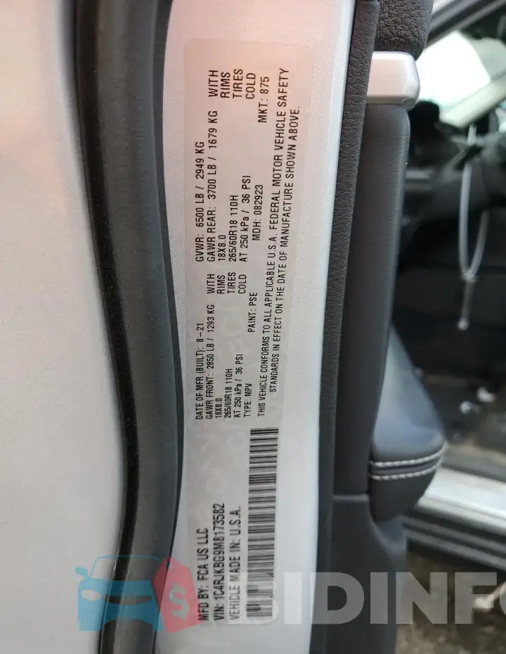 1C4RJKBG9M8173582 Photo# 14