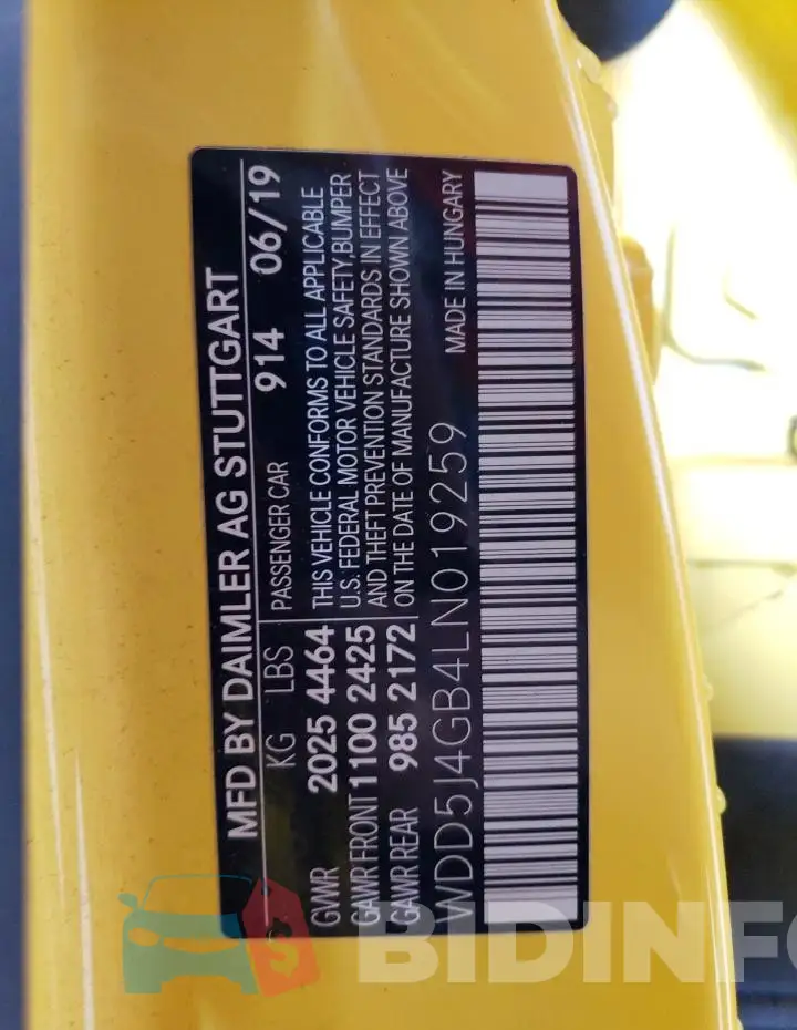 WDD5J4GB4LN019259 Photo# 12