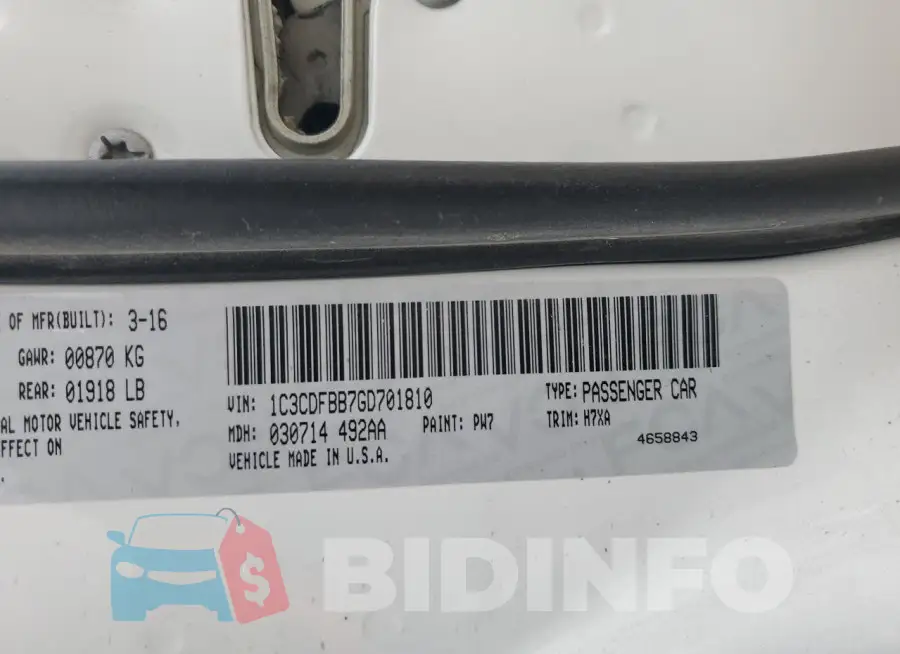 1C3CDFBB7GD701810 Photo# 13