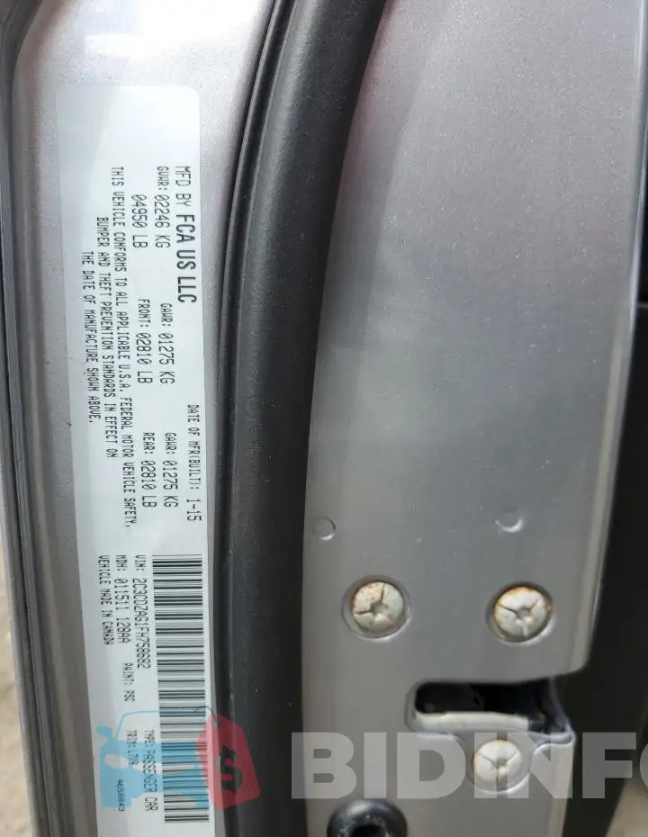 2C3CDZAG1FH758682 Photo# 12