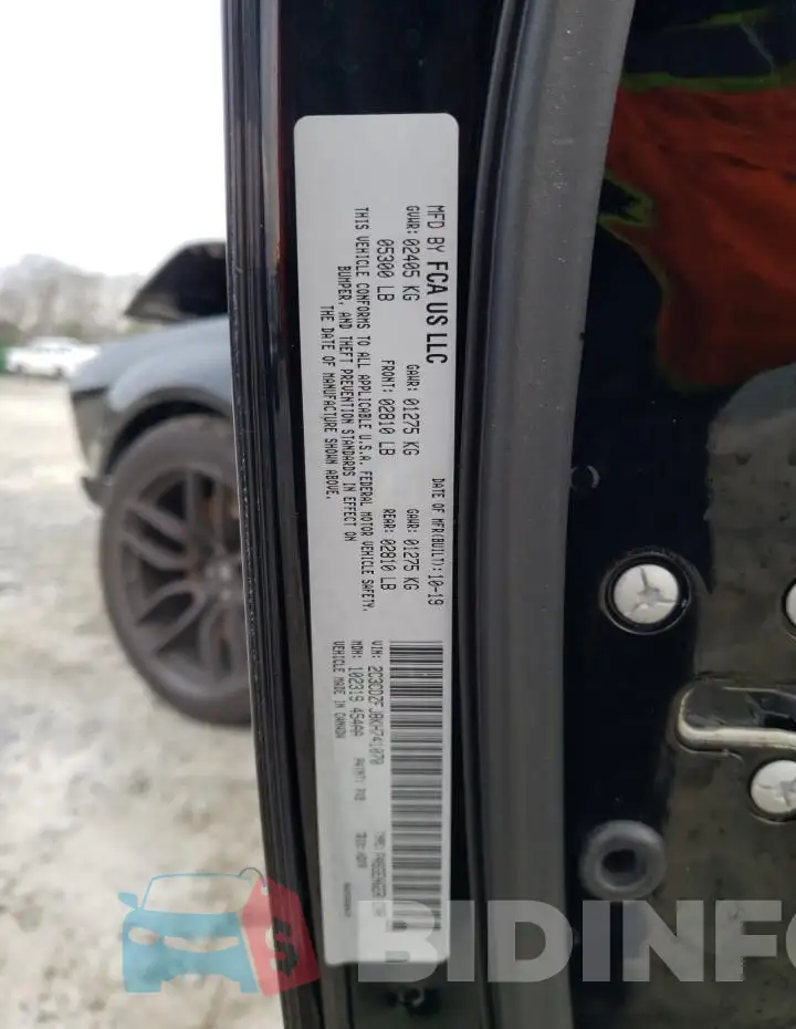 2C3CDZFJ8KH741070 Photo# 12