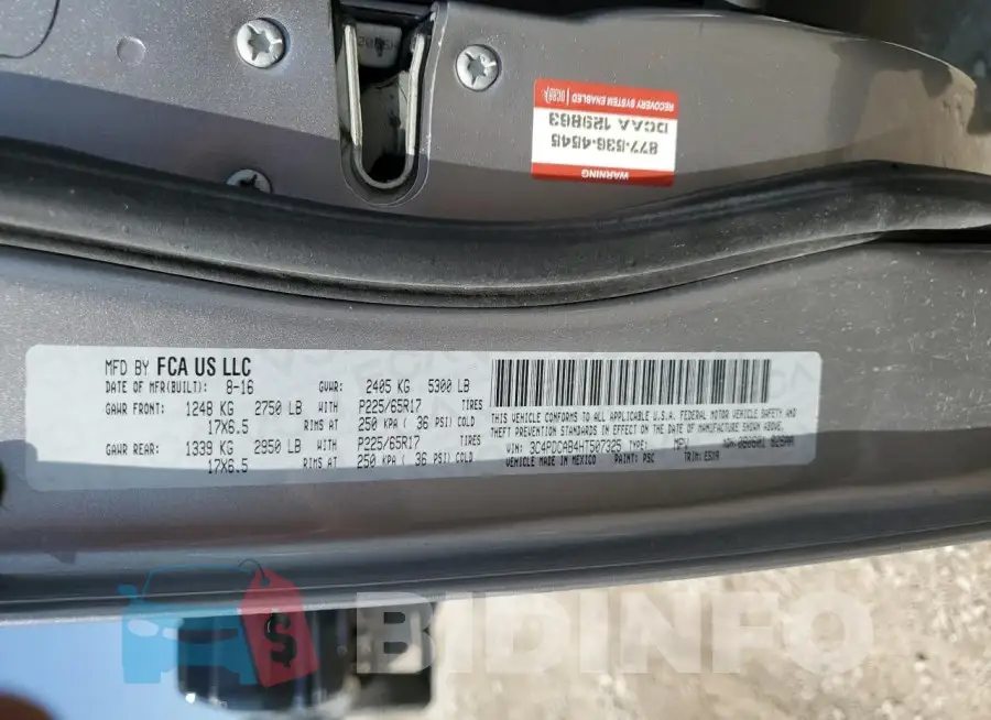 3C4PDCAB4HT507325 Photo# 13