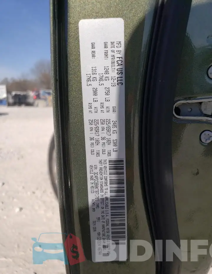3C4PDCBB0KT871781 Photo# 14