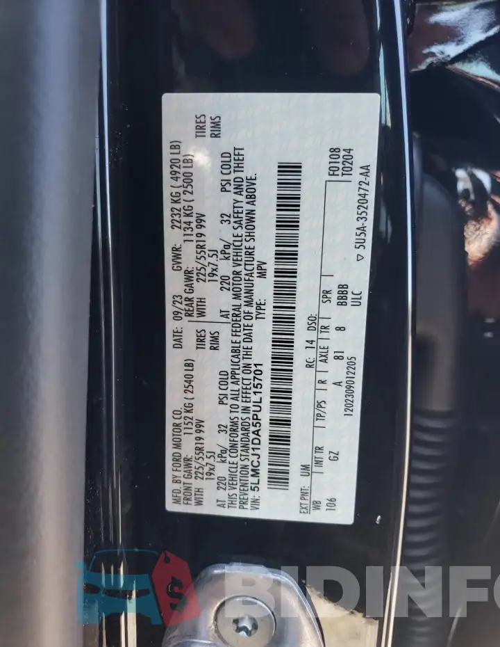 5LMCJ1DA5PUL15701 Photo# 12