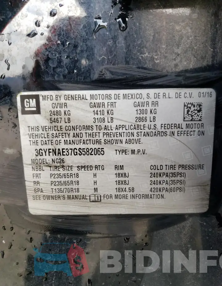 3GYFNAE37GS582065 Photo# 13