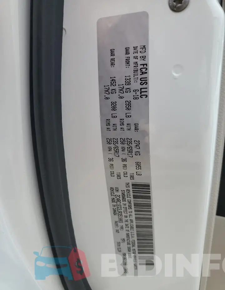 2C4RC1EG3JR351003 Photo# 13