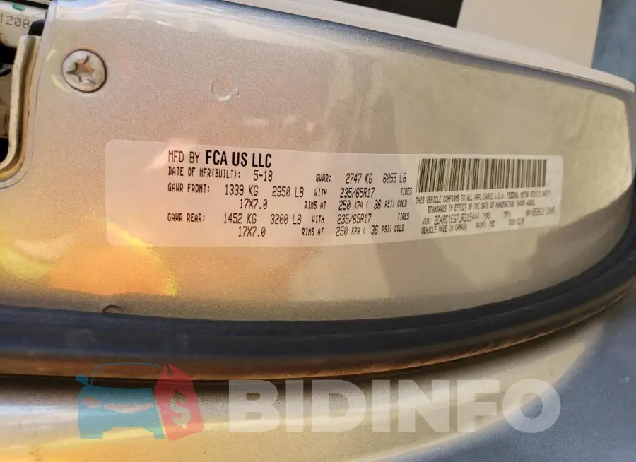 2C4RC1EG7JR315444 Photo# 12