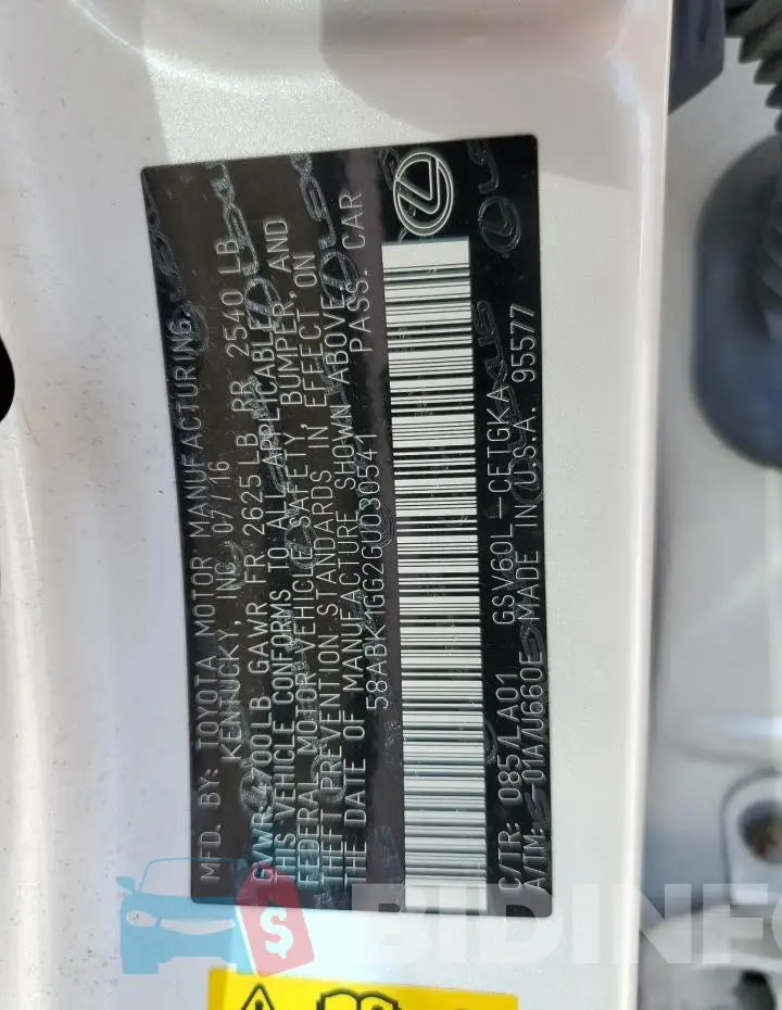 58ABK1GG2GU030541 Photo# 12