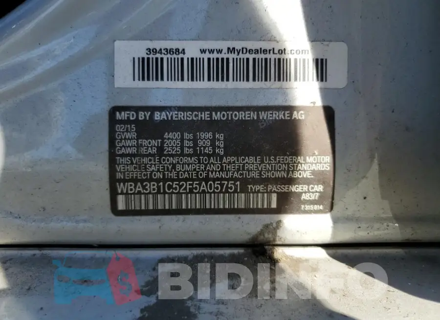 WBA3B1C52F5A05751 Photo# 12