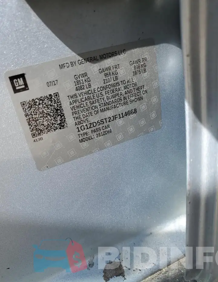 1G1ZD5ST2JF114668 Photo# 12