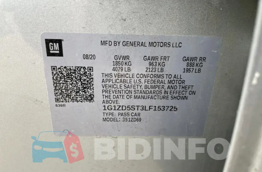 1G1ZD5ST3LF153725 Photo# 10