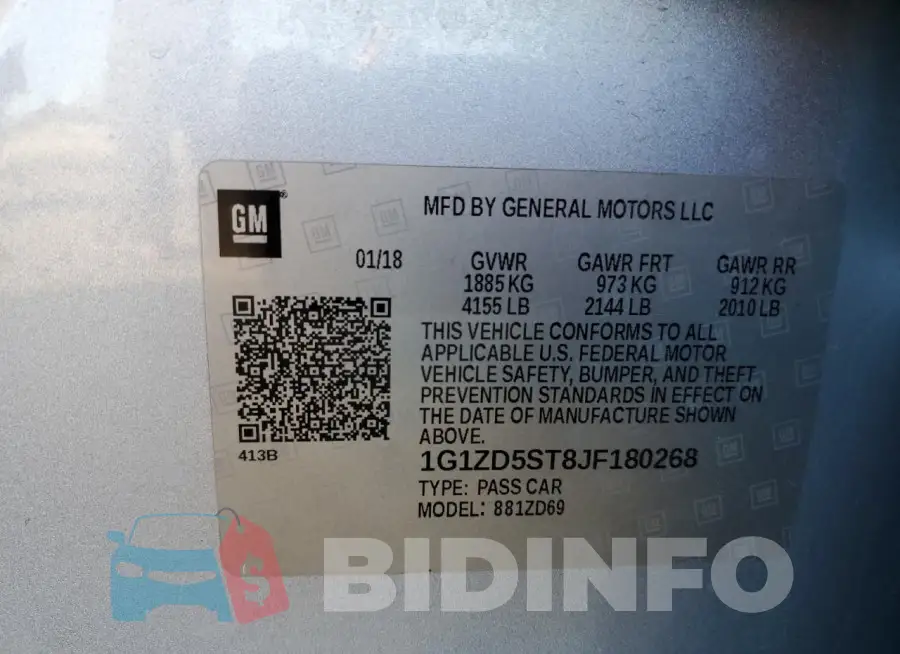 1G1ZD5ST8JF180268 Photo# 12