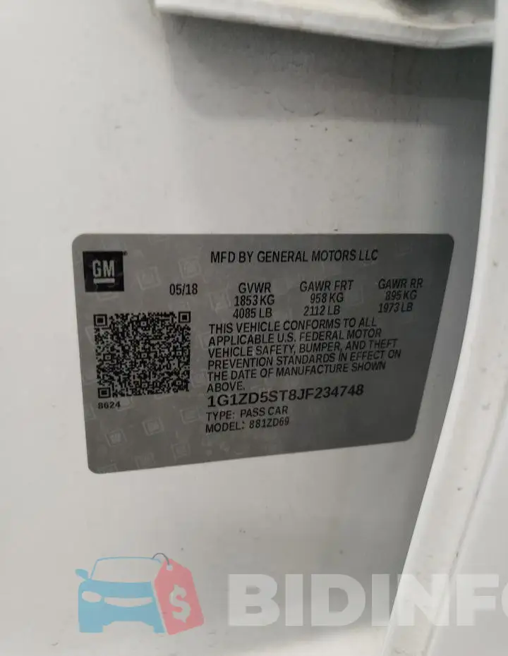 1G1ZD5ST8JF234748 Photo# 12