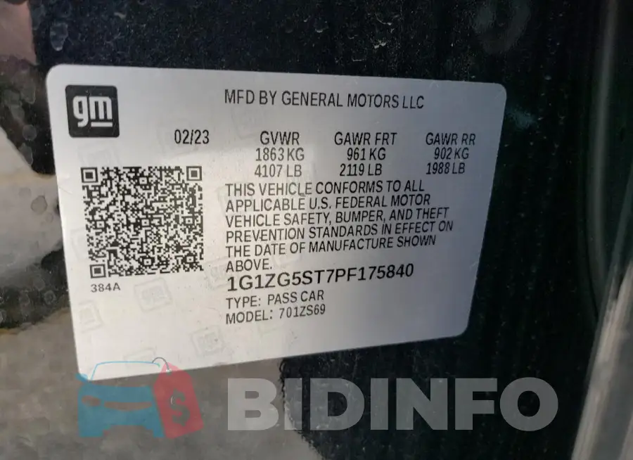 1G1ZG5ST7PF175840 Photo# 13