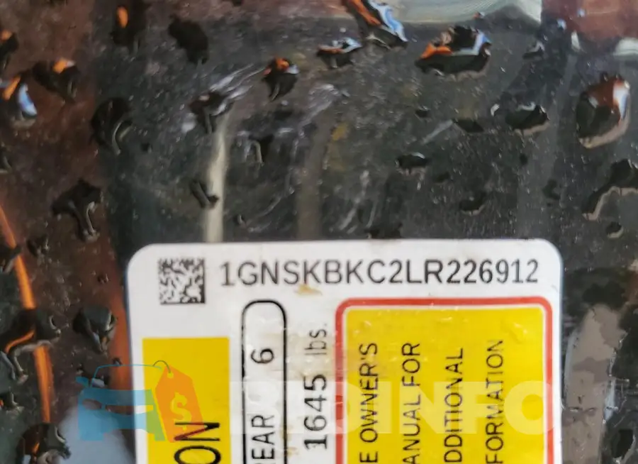 1GNSKBKC2LR226912 Photo# 12