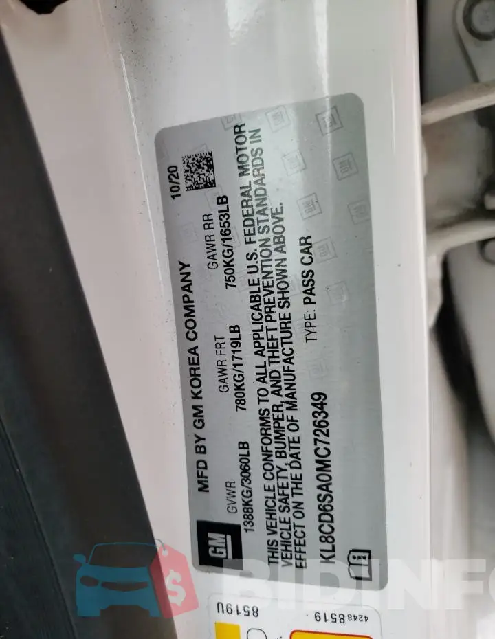 KL8CD6SA0MC726349 Photo# 12