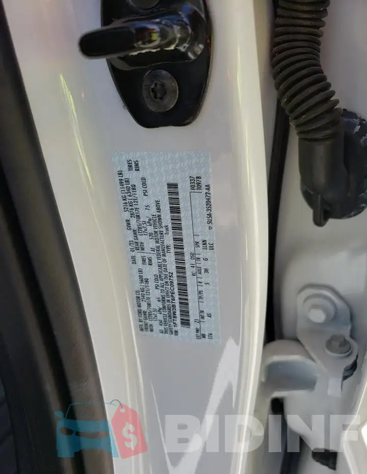 1FT8W3BT6PEC09752 Photo# 13