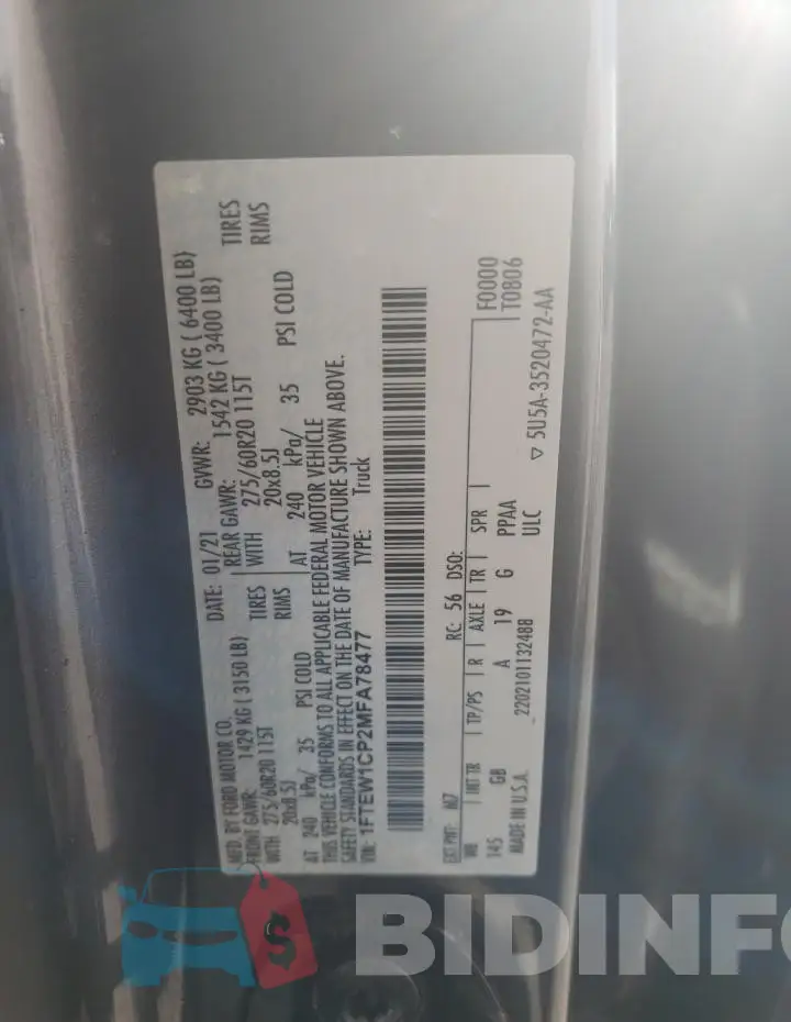 1FTEW1CP2MFA78477 Photo# 12