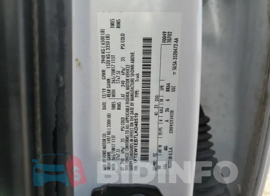 1FTEW1EB7LKD48519 Photo# 12