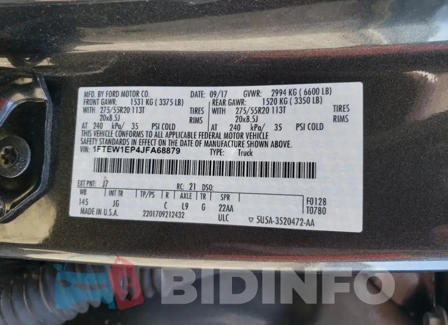 1FTEW1EP4JFA68879 Photo# 12