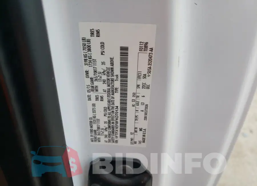 1FTFX1EF8FKD70134 Photo# 12
