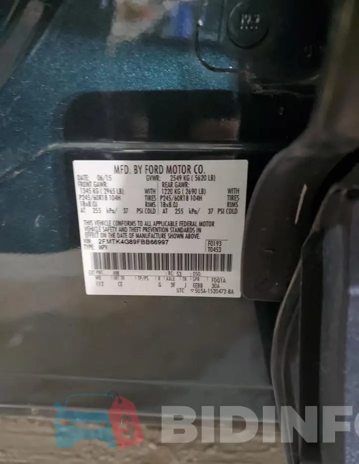 2FMTK4G89FBB66997 Photo# 12