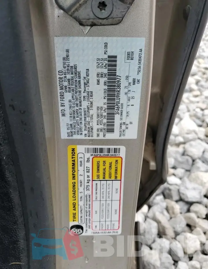 3FA6P0LU9HR380977 Photo# 12