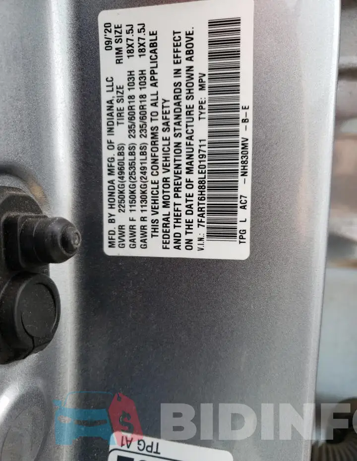 7FART6H88LE019711 Photo# 14
