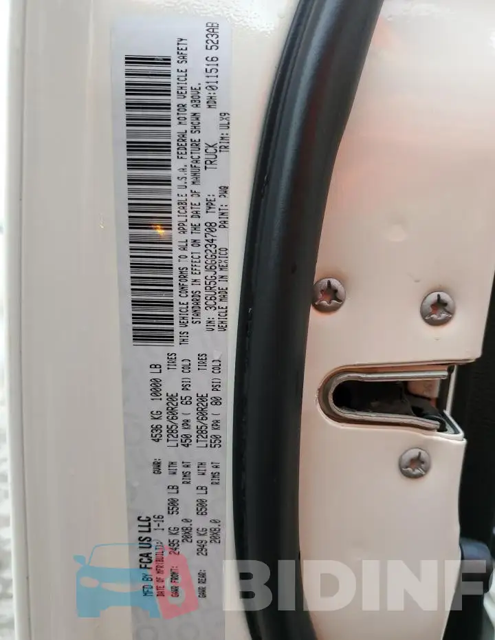 3C6UR5GJ6GG234708 Photo# 12