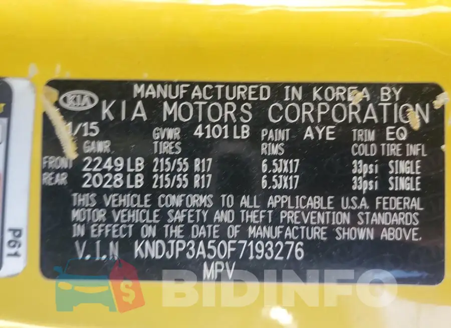 KNDJP3A50F7193276 Photo# 12