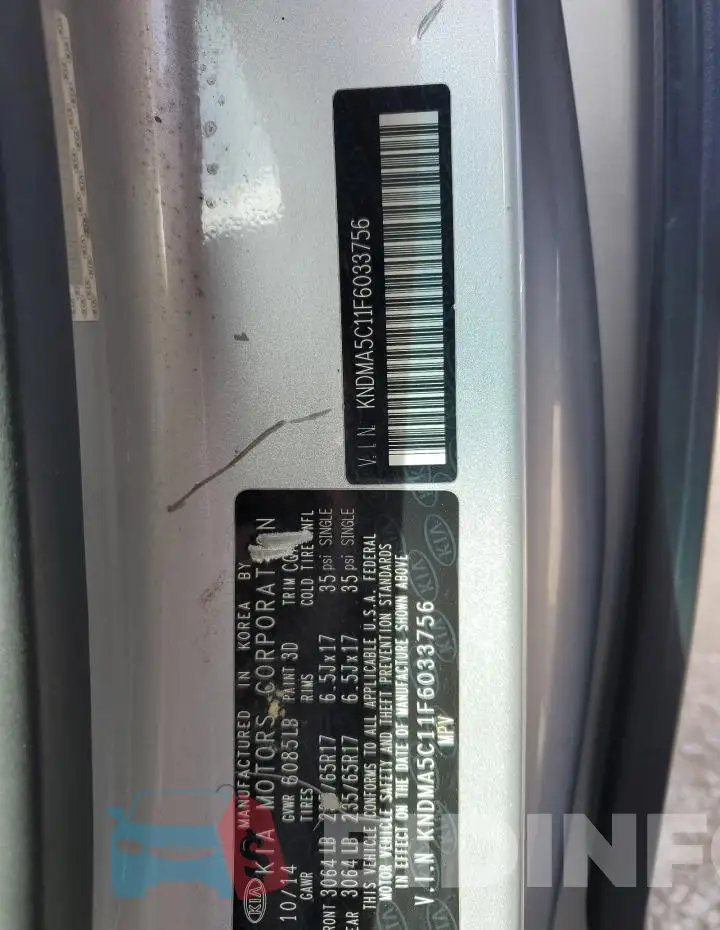 KNDMA5C11F6033756 Photo# 13