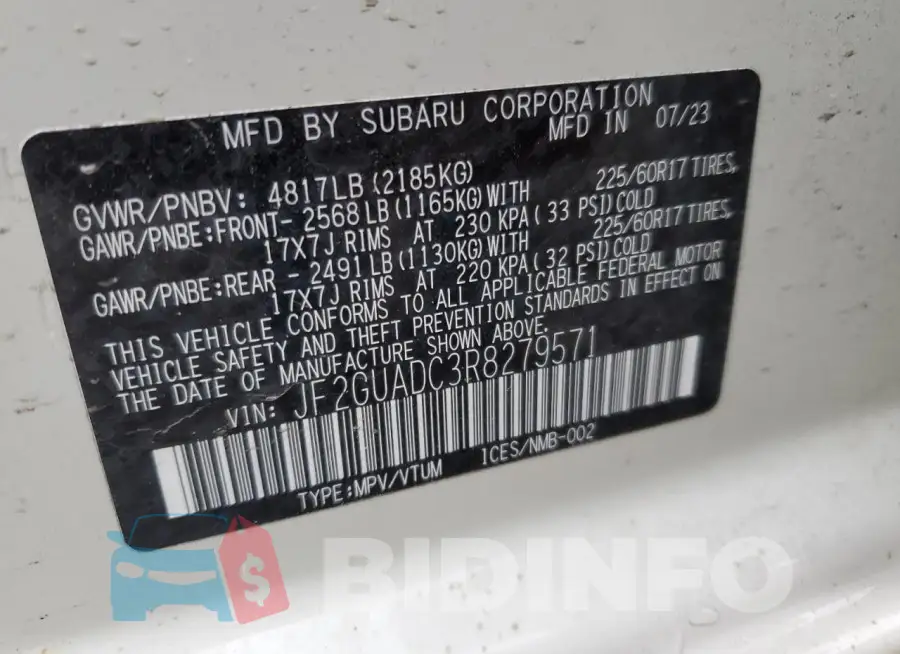JF2GUADC3R8279571 Photo# 12