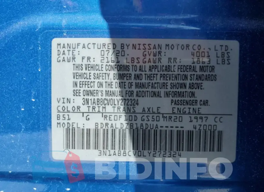 3N1AB8CV0LY272324 Photo# 13