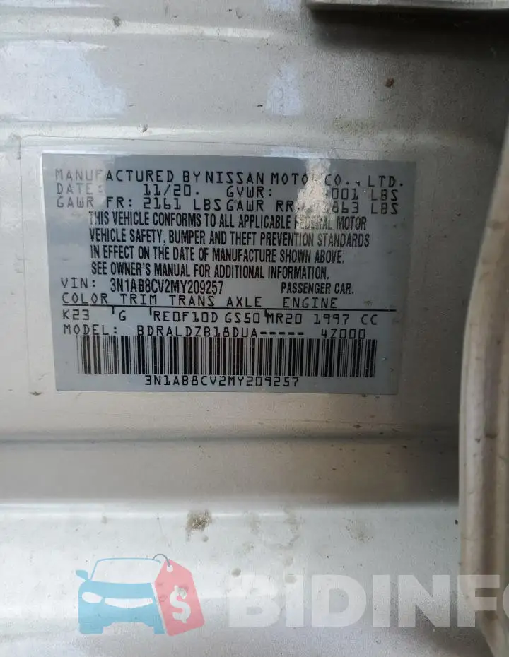 3N1AB8CV2MY209257 Photo# 13