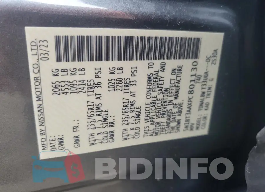 5N1BT3AAXPC801130 Photo# 13