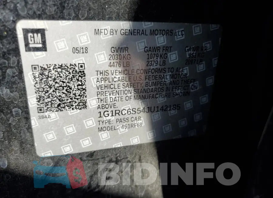 1G1RC6S54JU142185 Photo# 13