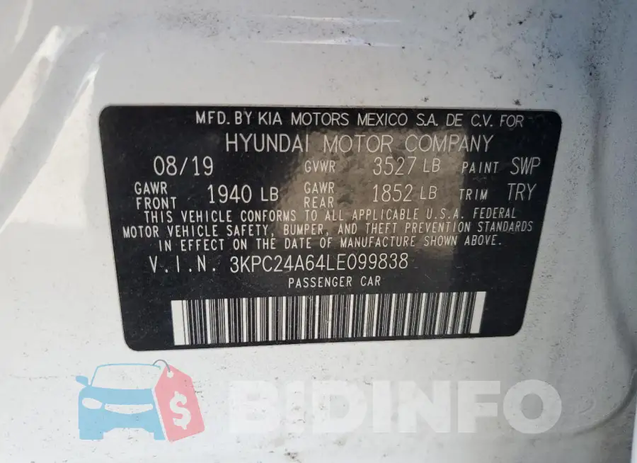 3KPC24A64LE099838 Photo# 13