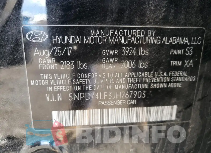 5NPD74LF3JH267903 Photo# 12