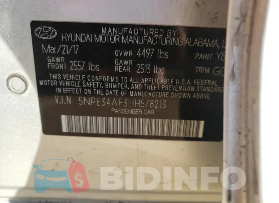 5NPE34AF3HH578213 Photo# 13