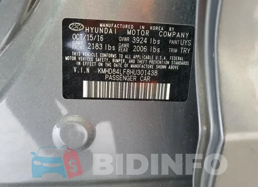KMHD84LF8HU301438 Photo# 12