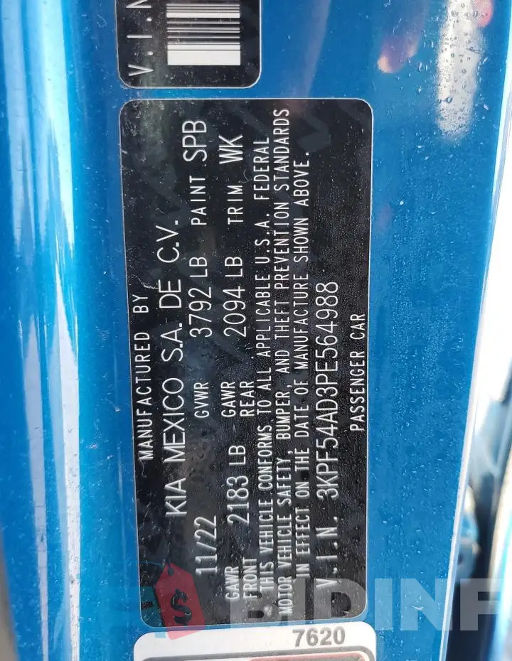 3KPF54AD3PE564988 Photo# 13